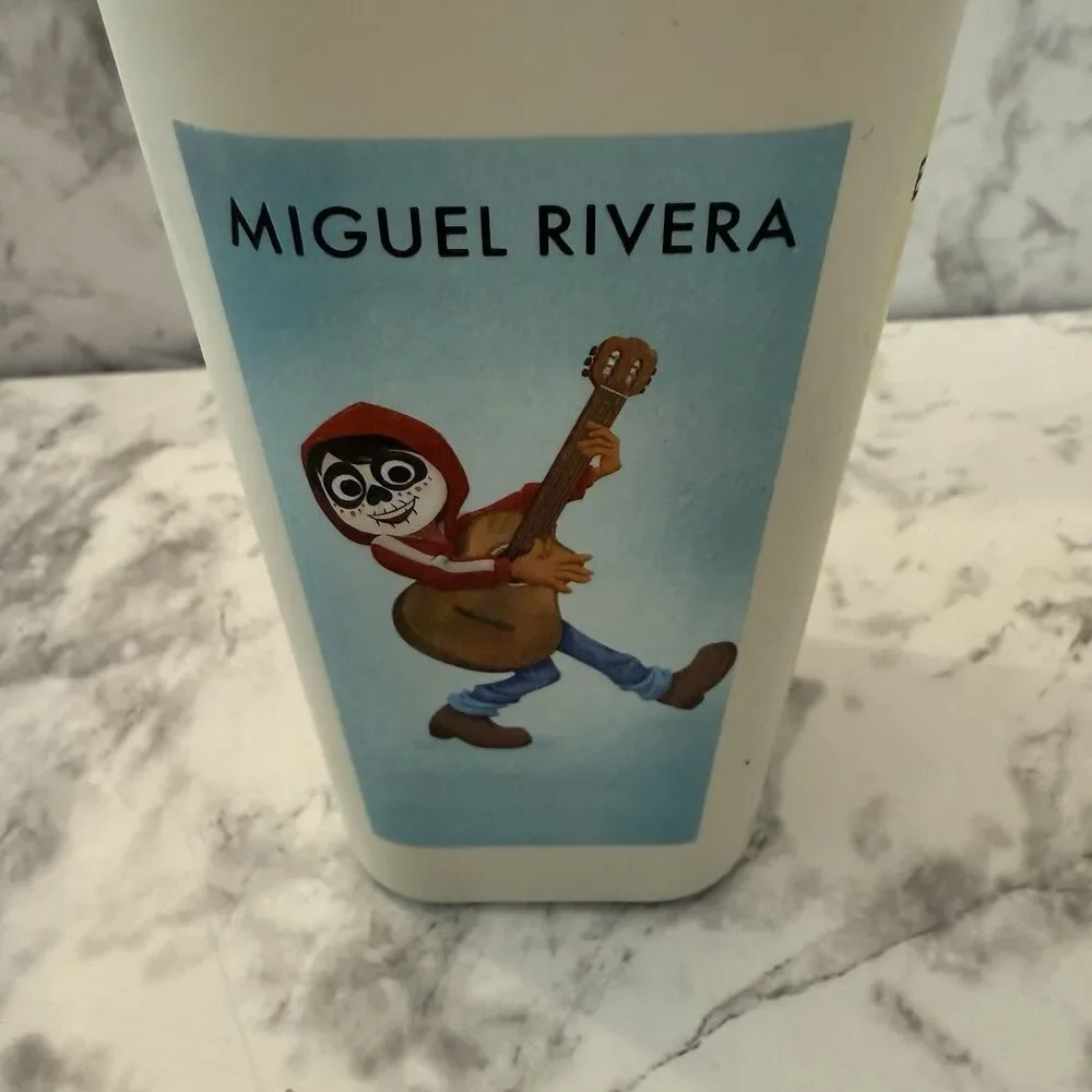 Disney Parks Pixar Coco Tumbler w Straw NWT Mama Imelda Miguel Rivera Ernesto